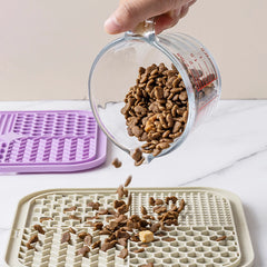 1PC-Silicone pet lick mat; pet slow feed bowl pad with suction cup; lick mat to prevent choking