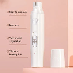 5V USB Electric Cat Nail Grinder With Clippers LED Light Pet Nail Grinder 500 MAh Pet Nail Trimmers For Dog Paws Grooming