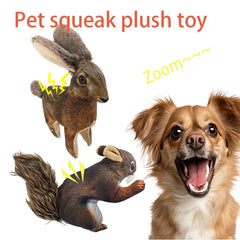 Pets Dog Chew Stuffed Funny Rabbit Squirrel Shape Squeak Pet Plush Toy Apply To Training Exercise Simulation Animal Toys