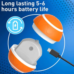 SMART Interactive Pet Ball Remote Control Flashing Rolling Jumping Rotating Waterproof Dog Chew Toy Ball for Aggressive Chewers