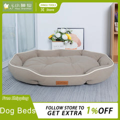 Winter Dog Cat Bed Pet Dog Sofa Bed Square Pet Dog Beds Bed For Large Pet Nest Kennel For Be Universal Custom Suede Dog Beds Mat