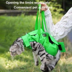 Foldable Cat Carrier Bag Portable Pet Travel Tote with Secure Straps for Vet Visits, Anti-Scratch & Bite-Proof Design