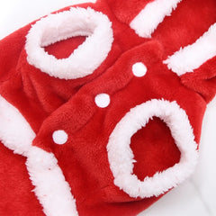 1pc Cat Christmas Clothes Winter Warm Pet Clothes for Small Medium Dogs Elk Santa Claus Dog Cats Coat Christmas Dogs Costume
