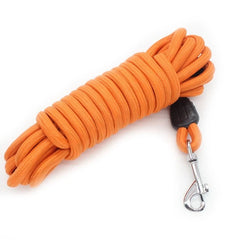 5M/10M/15M Long Rope Training Dog Leash- Heavy Duty Nylon Recall Agility Training Dogs Lead Leash for Medium Large Dog Leash