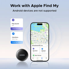 UGREEN Finder Security SmartTrack Link Smart Tag With Apple Find My Key Bluetooth GPS Tracker For Earbud Luggage MFi Finder IOS