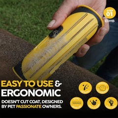 Pet Grooming Deshedding Brush Pet Hair Remover Comb Dog Brush for Grooming Shedding Cleaning Brush for Dogs Cats Rabbit Horse