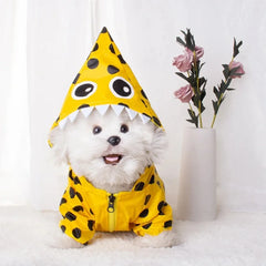 Waterproof Dog Raincoat with Hat Pet Costume Halloween Funny Pet Outfit Two Legs Design for Dogs