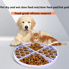 Licking Mat Dogs Pet Supplies Silicone Licking Mat Cat Slow Feeder with Suction Cup Slow Feeding Pad Dog Peeling Mat GCP02