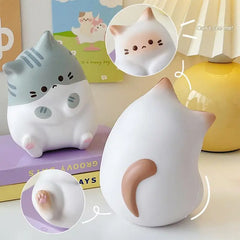 Adorable Cartoon Cat Squeeze Toys for Kids Adult Soft Pinch PU Slow Rebound Balls Pop Fidget Toys Halloween Christmas Gifts
