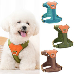 Explosion-proof and reflective pet chest strap vest-style dog chest strap anti-lost adjustable chest strap