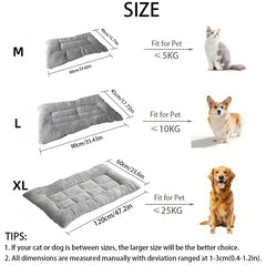 Winter Warm Thickened Multi-Size Pet Nest Pad Beds for Dogs Cats Cozy Cushion Cat Bed Mat Animals Sleeping Sofa All Seasons