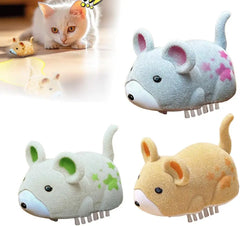 Electric Cat Toy Mouse Interactive Electric Hamster Cat Toy Self-Moving Obstacles Avoid Interactive Cat Toy