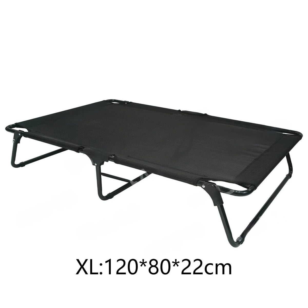 Solid Pattern Foldable Pet Camping Bed with Cooling Mat Elevated Off-The-Ground Outdoor Dog Bed Breathable for Winter Season