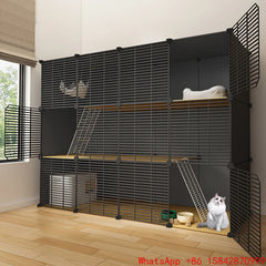 Cat villa household cat cage indoor cattery cat litter box free assembly