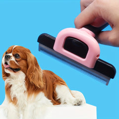 Undercoat Hair Removal Slicker Comb: Pet Grooming Tool for Dogs & Cats - Slicker Rake Brush