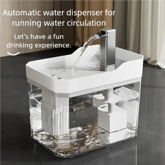 Automatic 1.5L Pet Water Fountain Filter Mute Cat Bowl Dispenser for Dog and Cat Water Feeding Supplies Ultra Quiet Pet Drinker