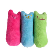 Teeth Grinding Catnip Toys Funny Interactive Plush Cat Toy Pet Kitten Chewing Vocal Toy Claws Thumb Bite Cat mint For Cats