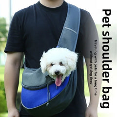 Pet Shoulder Bag Crossbody Carrier Breathable Mesh Backpack for Cats Dogs Small Animals Travel Outdoor Portable Lightweight