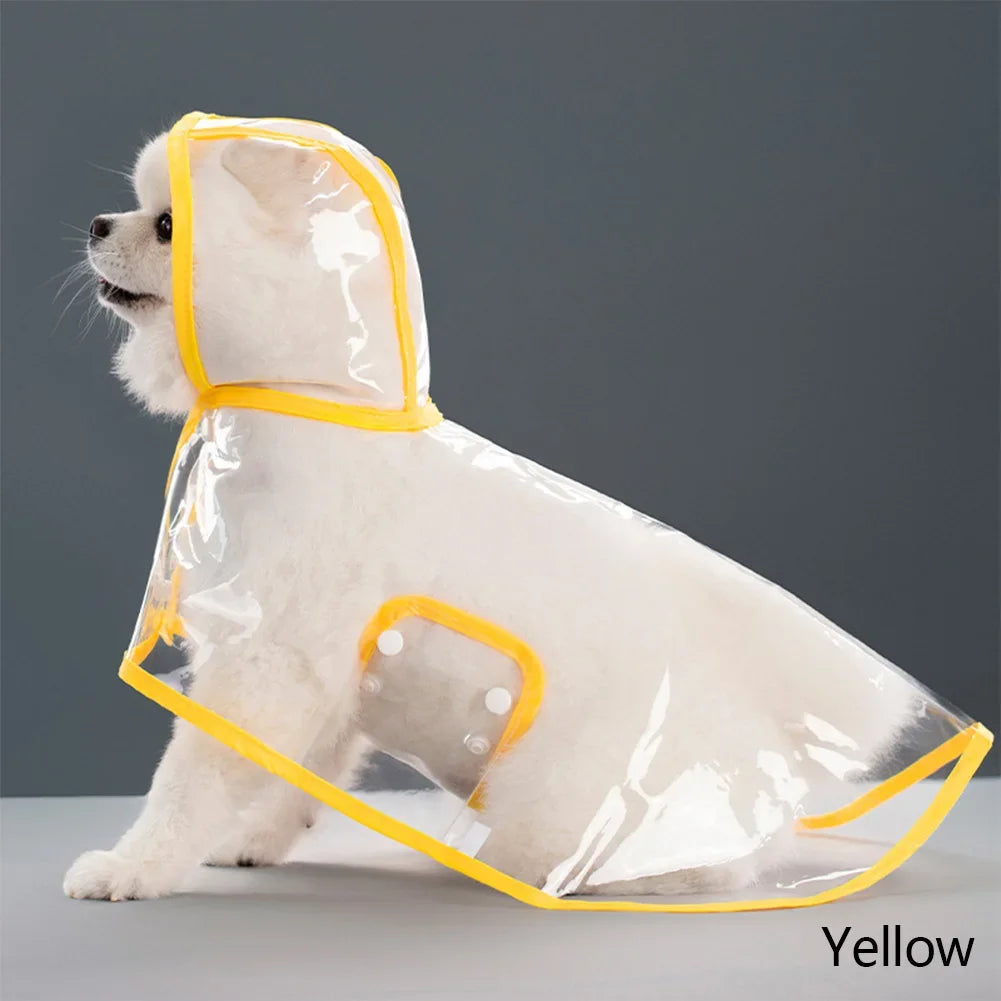 Puppy Raincoat Waterproof Pet Rain Jacket for Small Medium Dogs Cats Jumpsuit Chihuahua Teddy Hooded Pug Rain Poncho Rainwear