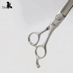TAA Professional Grooming Pet Scissors Serrated Scissors Patent Fluffy Scissor for Dog Alloy Steel Cat Pet Hair Cutting Tools