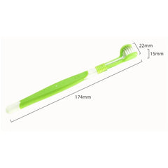 3-Sided Pet Toothbrush Dog Plastic Toothbrush Removing Bad Breath Tartar Cleaning Mouth Pet Dental Care Cat Cleaning Mouth