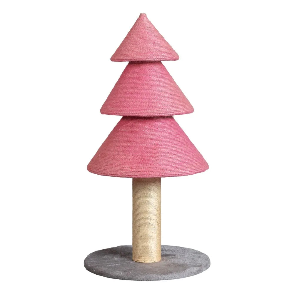 Portable 31.5in Christmas Tree Large Sisal Cat Scratching Post, Tower Indoor