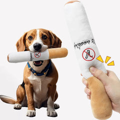 Dog Chew Toy Fake Cigarettes Plush Squeaky Interactive Bite Resistant Pet Toy for Puppies Fun Playtime Molar Game