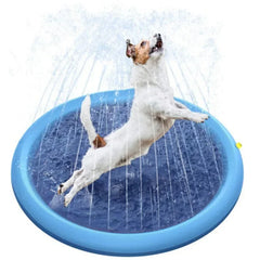 170*170cm Pet Sprinkler Pad Play Cooling Mat Swimming Pool Inflatable Water Spray Pad Mat Tub Summer Cool Dog Bathtub for Dog