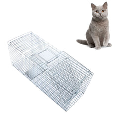 Folding Cat Cage Mild Steel Wire Cat Cage Portable Lightweight Metal Wire Pet Cage for Small Medium Cats