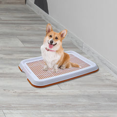 Dog Toilet Anti Slip Removable Mesh Potty Training Tray Puppy Pee Pad Holder for Small Dog Cat Pet Cleaning Supplies