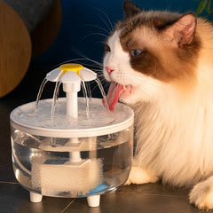 1200ml Electric Mute Automatic Cat Water Fountain with USB Filtering for Clean and Fresh Drinking Experience