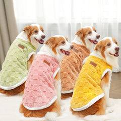 New Autumn Winter Plush Pet Clothes for Dogs and Cats Suitable for Golden Retrievers and Large Breeds XS-7XL Size