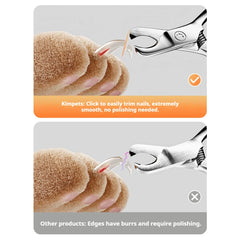 Professional Pet Nail Clipper Sharp Safety Animal Grooming Toe Trimmer Stainless Steels Finger Cutter for Dog and Cat