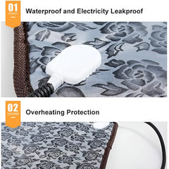 Winter Pet Electric Blanket Waterproof and Bite-proof Wear-resistant Dog,Cat Mat Adjustable Temperature Pet Mat Warmth