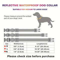 Dog Collar, Waterproof Plastic PVC Rubber WashableOutdoor Puppy Collars Durable Adjustable for Small Medium Large Dogs