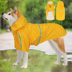 Waterproof Pet Clothes with Hooded Jumpsuit Dog Raincoat for Big Medium Small Dogs  Outdoor Dogs Raincoat Accessories