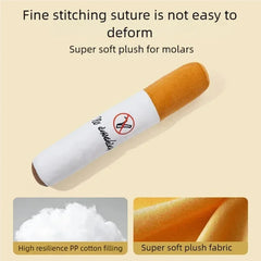 Dog Chew Toy Fake Cigarettes Plush Squeaky Interactive Bite Resistant Pet Toy for Puppies Fun Playtime Molar Game