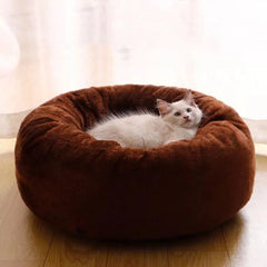 Round Softness Pet Bed Bed Household Washable Pet Products Thick Warm Soft Dog Bed Sofa Cushion Winter Dog Cat Accessories Decor