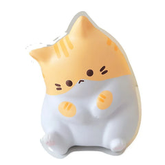 Adorable Cartoon Cat Squeeze Toys for Kids Adult Soft Pinch PU Slow Rebound Balls Pop Fidget Toys Halloween Christmas Gifts