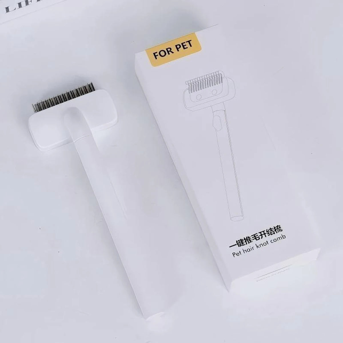 Efficient Pet Hair Removal Brush Designed For Cats Dogs The Stainless Steel Teeth Gently Remove Loose Hair Suitable For Any Pets