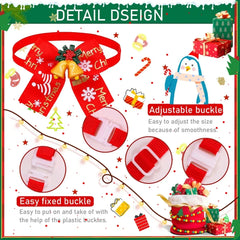 30PCS Christmas Dog Bowties For Dogs Christmas Grooming Small Dogs Pets Bowties Collar Pet Grooming Accessories For Small Dogs
