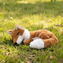 Pet-Resistant Chewable Plush Interactive Cartoon Toy with Sound, Simulated Fox Shape, Suitable for Large, Medium, and Small Pets Like Cats and Dogs, Double-Layer Fabric Without Filling, Bite-Resistant, Built-In Airbag