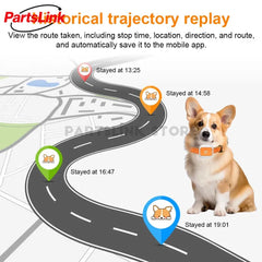 4G Dog Cat GPS Tracker for Pets - Waterproof Smart Locator with App, Live Tracking & Light/Sound Search with Subscription