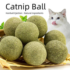 Peppermint toy, edible cat peppermint balls, safe and healthy for cats, eucalyptus, cats, indoor chasing game toy, for cleaning