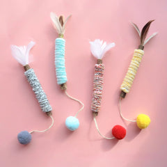 Cat Chew Toys Interactive Molar Plush Toys Cat Teaser Toy Clean Mouth Kitten Play Toy Pet Supplies Accessories