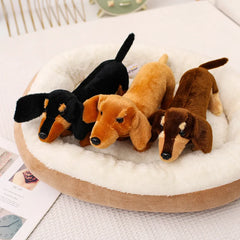 25cm Adorable Dachshund Plush Toy Soft Stuffed Animal Dog Doll For Home Decor kids' Birthday Parties And Gifts