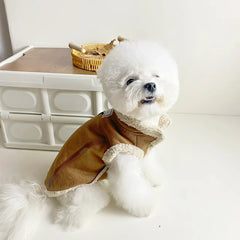 Warm Dog Coat Waterproof Winter Turtleneck Jacket for Cold Weather, Thick Fleece Snowsuit Christmas Vest for Small to Large Dogs
