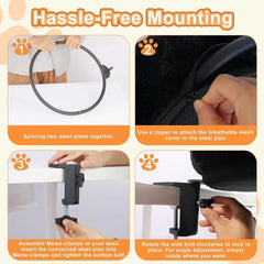 Big Size Portable Suspended Cat Bed Office Desk Hammock Cat Mat Hamac Pour Chat Cozy Pet Accessories for Feline Comfort
