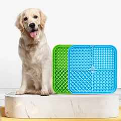 Dog and cat licking mat pet licking mat anti-choking slow food tableware slow food bowl licking plate pet cat yogurt placemat