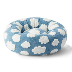 Fashion Color Round Pet Bed for Dog Cat Sofa Super Soft Thicken Dog House ForSmall Medium Dog House Winter Warm Pet Sleeping Mat